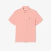 Camisa de lino de manga corta para hombre