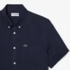 Camisa de lino de manga corta para hombre