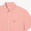 Camisa de lino de manga corta para hombre