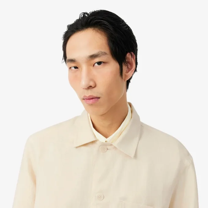 Camisa de lino mezclado