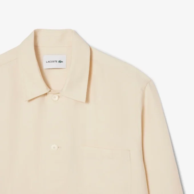 Camisa de lino mezclado