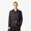 Camisa de lyocell a rayas de corte holgado para hombre