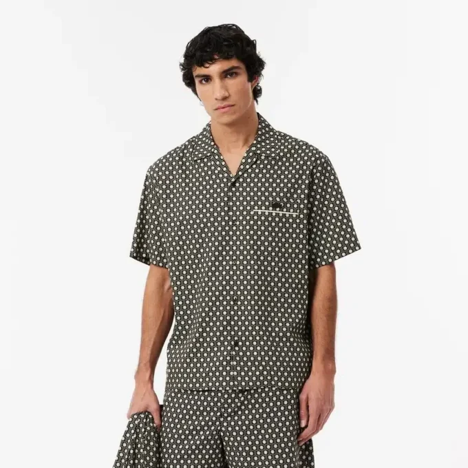 Camisa de manga corta de corte holgado
