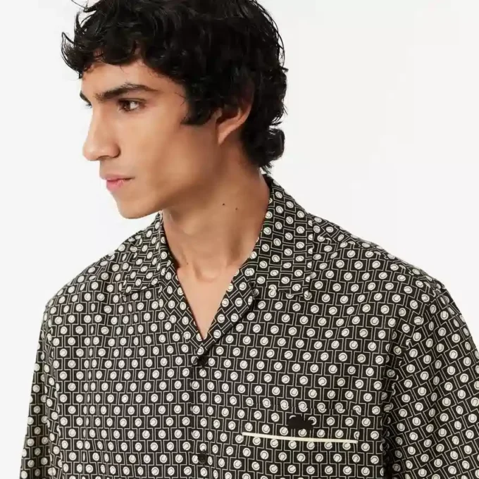 Camisa de manga corta de corte holgado