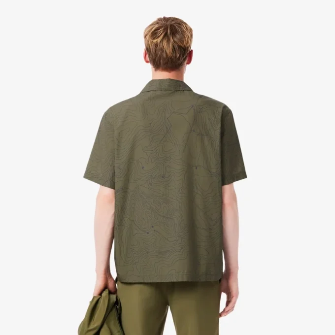 Camisa de manga corta de corte holgado para hombre