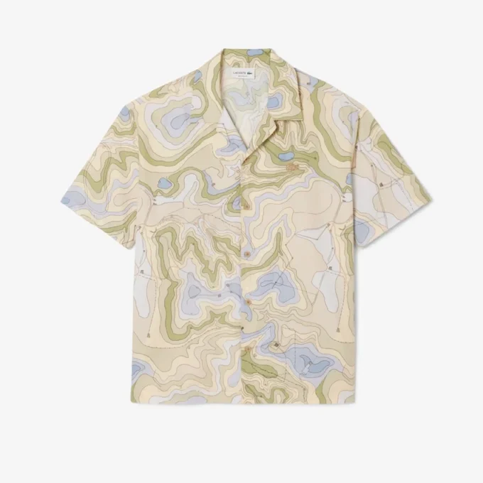Camisa de manga corta de corte holgado para hombre