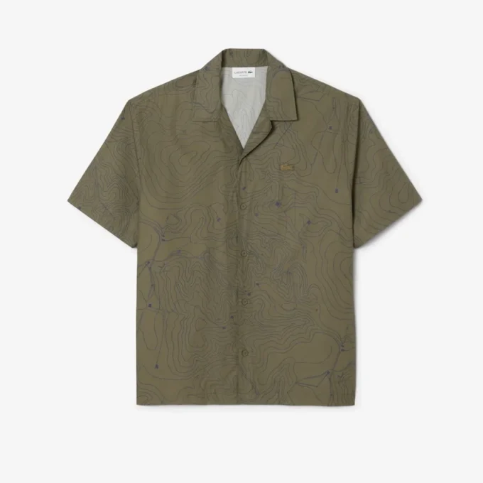 Camisa de manga corta de corte holgado para hombre