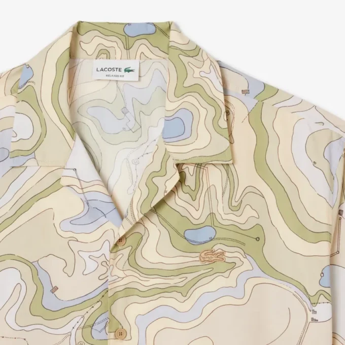 Camisa de manga corta de corte holgado para hombre