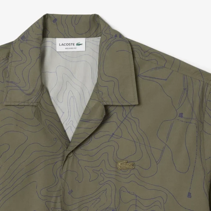 Camisa de manga corta de corte holgado para hombre