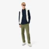 Camisa de piqué de algodón de corte entallado para hombre