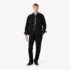 Camisa de piqué de algodón de corte entallado para hombre