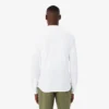 Camisa de piqué de algodón de corte entallado para hombre