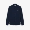 Camisa de piqué de algodón de corte entallado para hombre