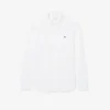 Camisa de piqué de algodón de corte entallado para hombre
