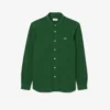Camisa de piqué de algodón de corte entallado para hombre
