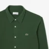 Camisa de piqué de algodón de corte entallado para hombre