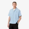 Camisa de piqué de manga corta y corte holgado