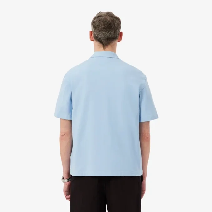 Camisa de piqué de manga corta y corte holgado