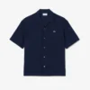 Camisa de piqué de manga corta y corte holgado