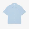 Camisa de piqué de manga corta y corte holgado
