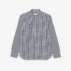 Camisa de popelín a cuadros de corte regular