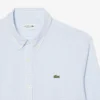 Camisa de popelín a cuadros de corte regular