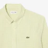 Camisa de popelín a cuadros de corte regular