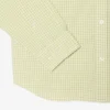 Camisa de popelín a cuadros de corte regular