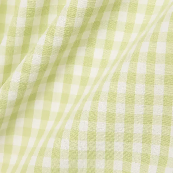 Camisa de popelín a cuadros de corte regular