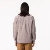 Camisa de popelín a cuadros de corte regular para hombre