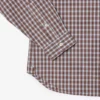 Camisa de popelín a cuadros de corte regular para hombre