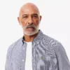 Camisa de popelín a cuadros vichy de corte regular para hombre