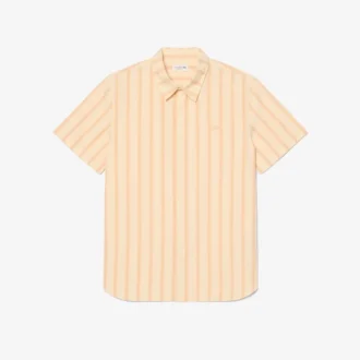 Camisa de popelín a rayas de corte regular