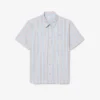 Camisa de popelín a rayas de corte regular