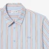 Camisa de popelín a rayas de corte regular