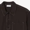 Camisa de popelín de manga corta y corte holgado