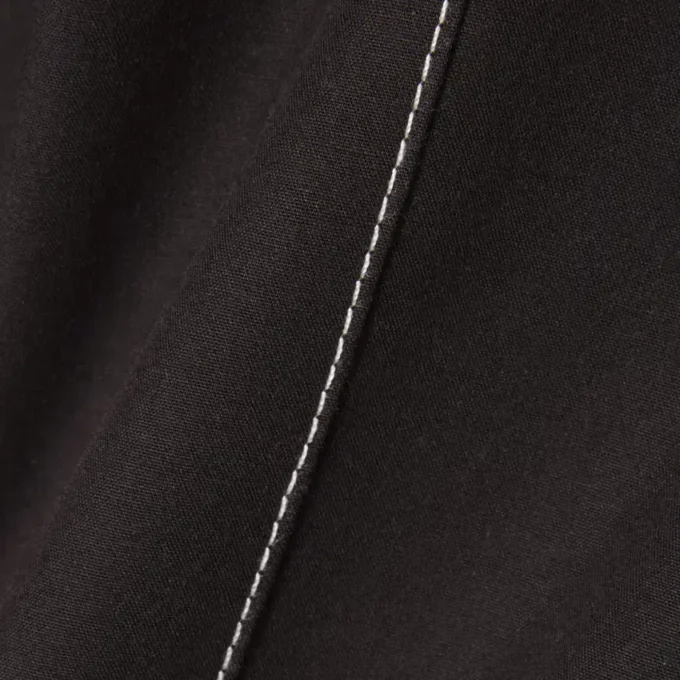 Camisa de popelín de manga corta y corte holgado