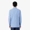Camisa de popelín elástico a rayas de corte entallado