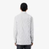 Camisa de popelín elástico a rayas de corte entallado