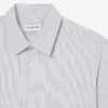 Camisa de popelín elástico a rayas de corte entallado