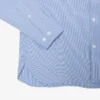 Camisa de popelín elástico a rayas de corte entallado