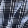 Camisa de popelín elástico con estampado de cuadros vichy y corte entallado