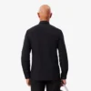 Camisa de popelín elástico de corte entallado para hombre