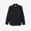 Camisa de popelín elástico de corte entallado para hombre