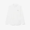 Camisa de popelín elástico de corte regular