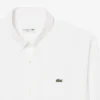 Camisa de popelín elástico de corte regular