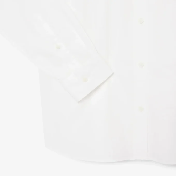 Camisa de popelín elástico de corte regular
