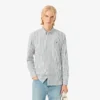 Camisa de rayas de punto fino de corte regular para hombre