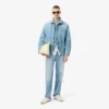 Camisa de rayas de punto fino de corte regular para hombre