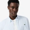 Camisa de rayas de punto fino de corte regular para hombre